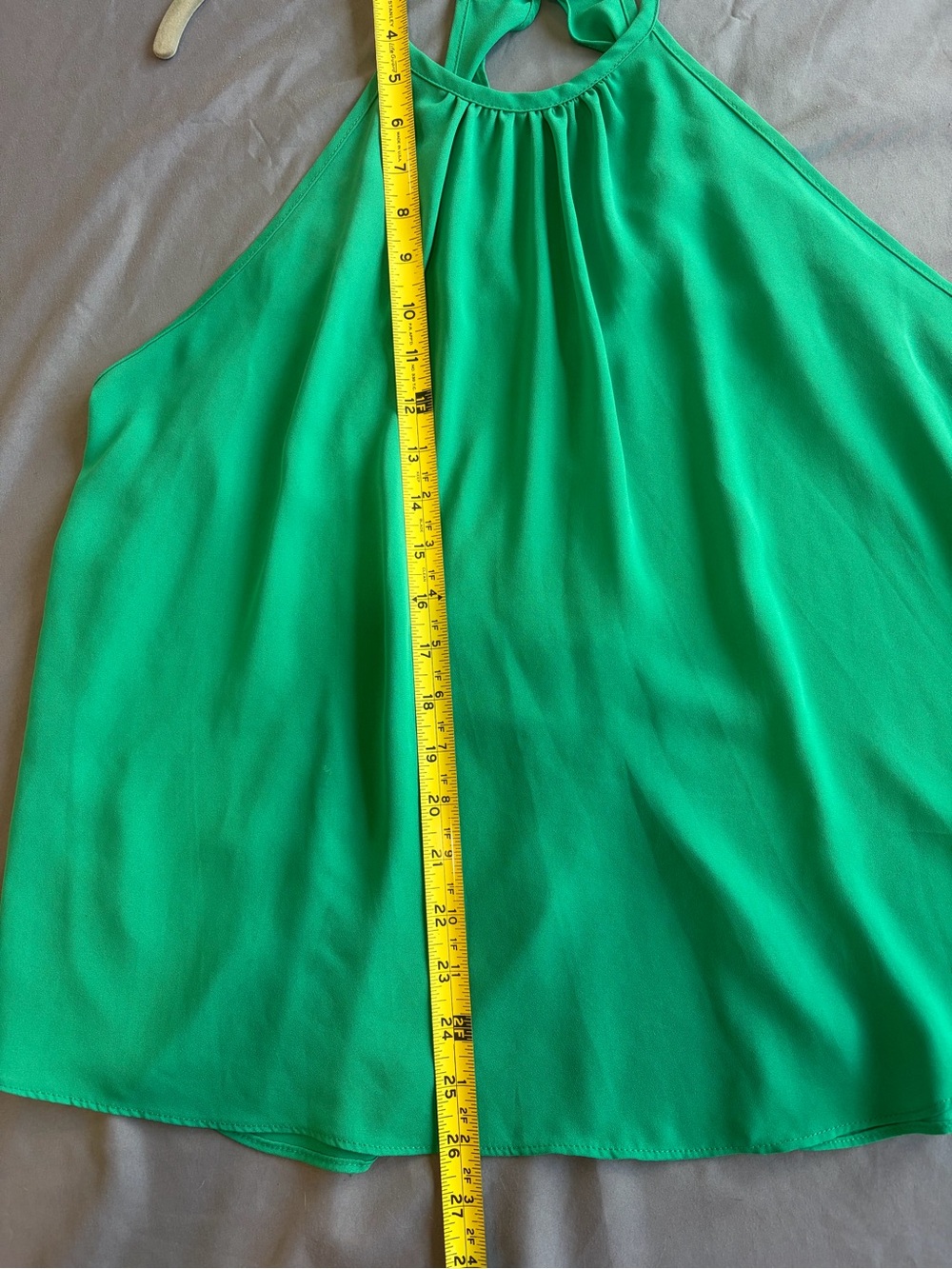Women’s Lush Large Green Flowy Halter Tank - Picture 9 of 10